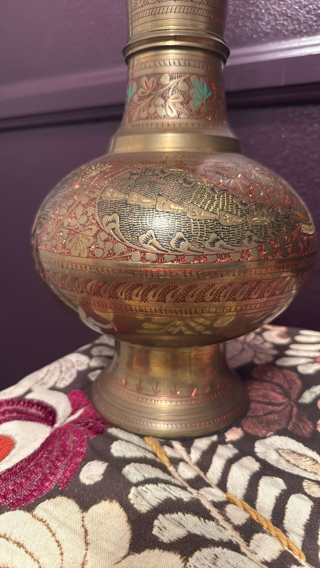 One Of A Kind Vintage Brass Lamp