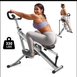 Flybird Squat Fitness Machine, Ride & Rowing Motion for Glutes, Thighs, Abs, and Leg Strength Training at Home, Foldable Core Trainer with 4 Resistanc