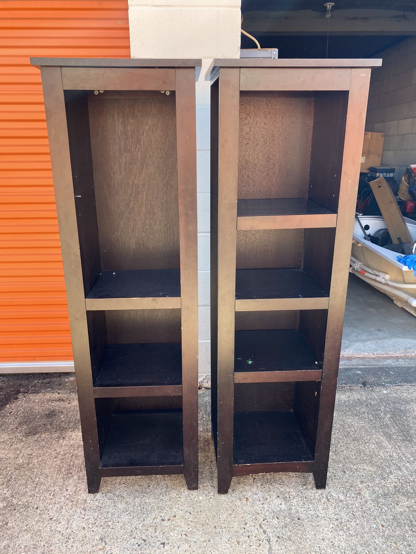 63” L x 17 1/2” book shelves...