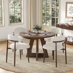 Beige Dining Chair Set of 4, Brand New