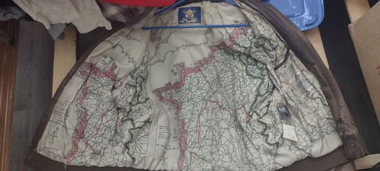 Vintage 90s Avirex LTD Type A-2 Leather Flight Jacket - Europe Escape Map Lining - Size Large