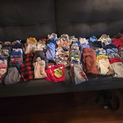 Boy Clothes Size 18-2t And Shoes 5-7