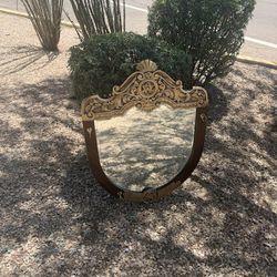 Antique Fancy Looking Mirror