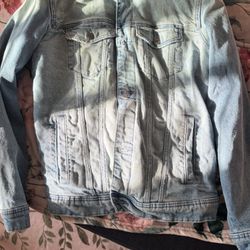 Jean Jacket w Fur- Hollister 