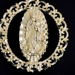 14kt Virgin Mary Charm Pendant 