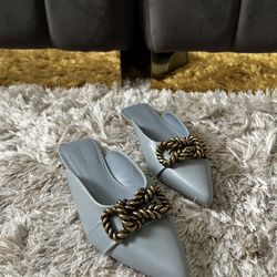 Light Blue mules