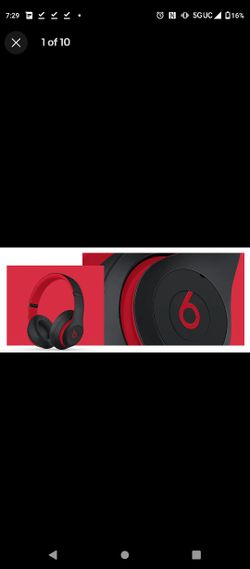 Beats Studio 3 Wireless Noise Cancelling Over-Ear Headphones Defiant Black-Red
