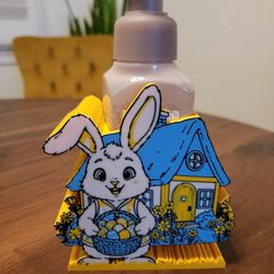 Easter Bathroom Set Toothpaste, Toothbrush, Soap Holder