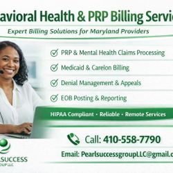 Behavioral Health & PRP Medical Billing Services (Maryland)