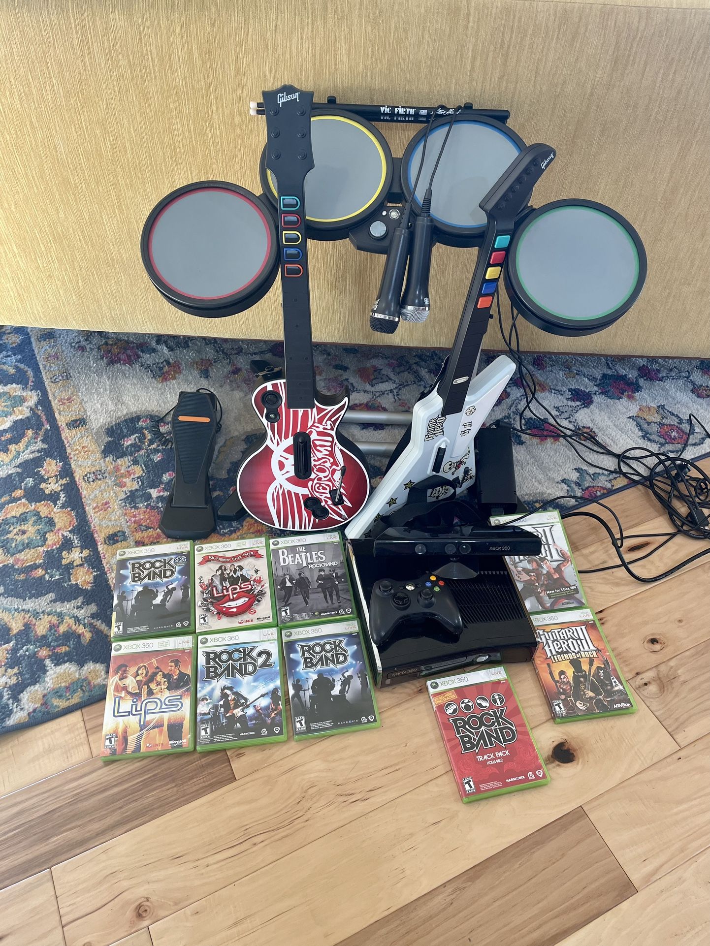 Xbox 360 Console Rockband Bundle