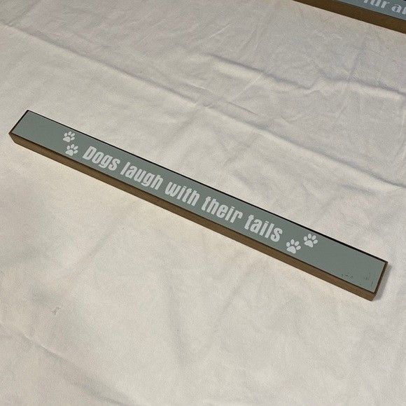 Wooden Dog Saying Piece
