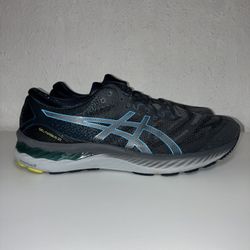 ASICS Gel Nimbus 23 Mens Size 12 Extra Wide Gray Blue Running Shoes 1011B005