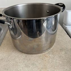8 Qt. Stainless Steel Pasta Pot With Strainer Cover