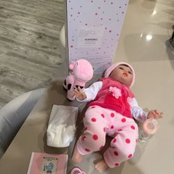 CHAREX Reborn Baby Dolls - 22 inches Realistic Newborn Soft Vinyl Baby Dolls Toy for Kids Age 3+