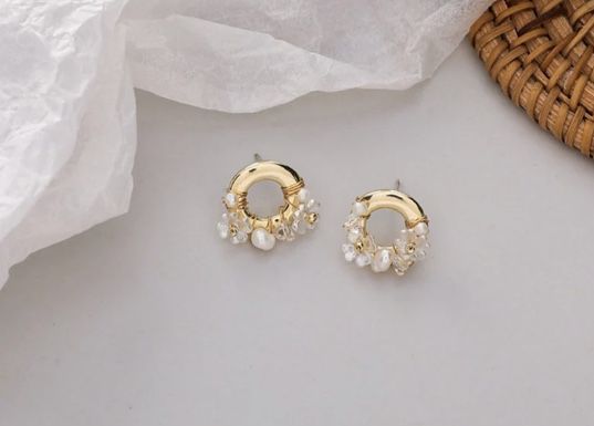 Handmade Earrings Gold