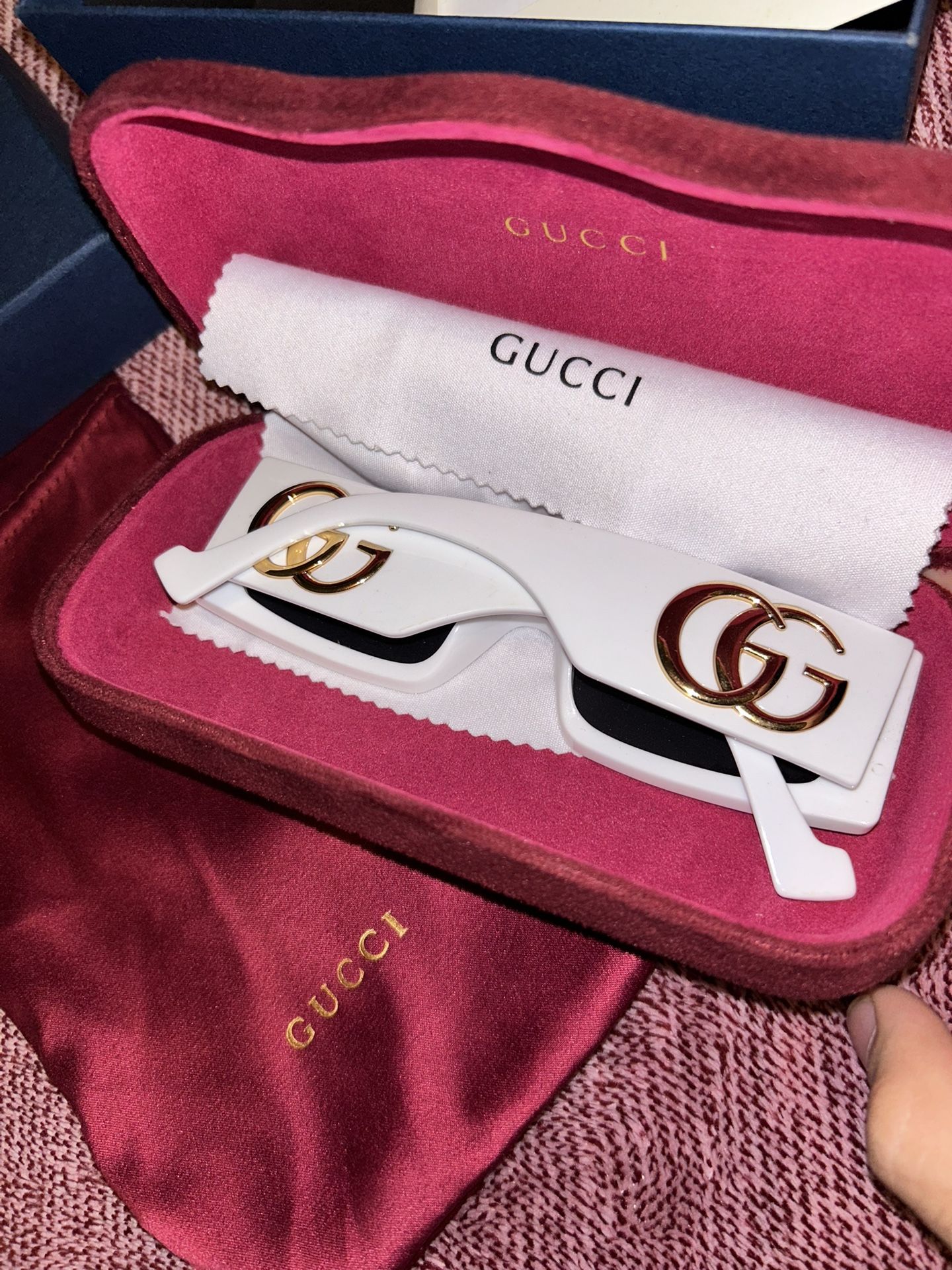 Gucci White Glasses