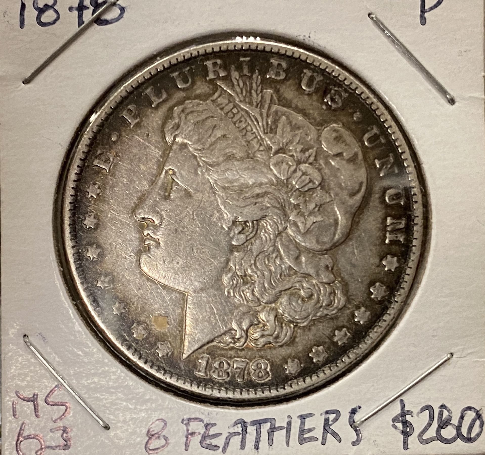 1878P Morgan Silver Dollar