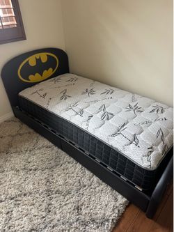 Twin size Batman bed with New mattress