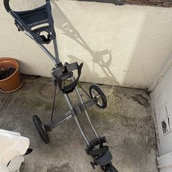 Sun Mountain Speed Cart Golf Compact Folding 3 Wheel Brake Push Pull Cart