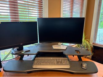 Varidesk Cube Corner Standing Desk Converter
