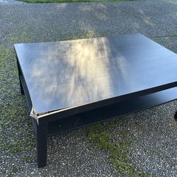 FREE - Black coffee table in need of some TLC! (Seattle area)