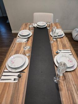 Table with bench seats