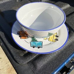 Childs Starbucks Saucer & Bowl Made In Italy 