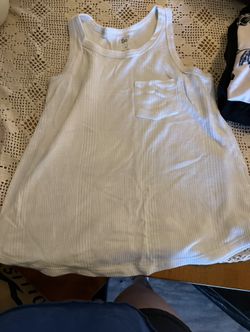 SO Juniors White Tank Top