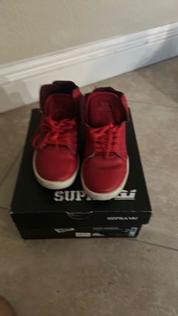 Supra Red High-Top Sneakers