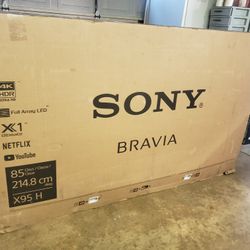 Tv Sony 85", 4k PRO-Reality, HDR, 2020 Model,  Android, Excellent 