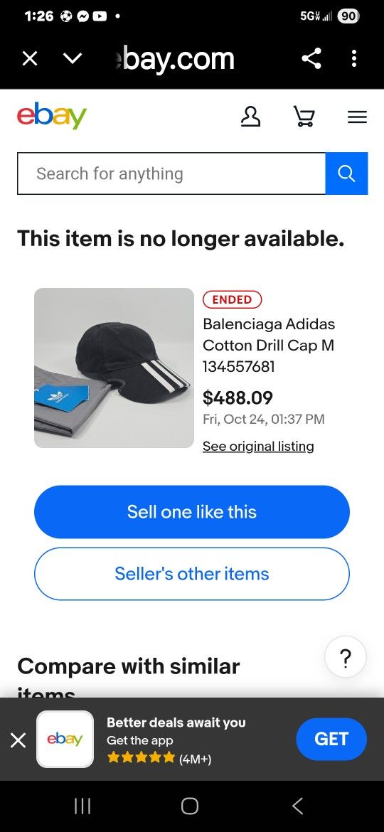 Balenciaga Adidas Gorra New Autentic