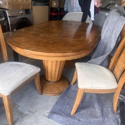 dining table and chairs