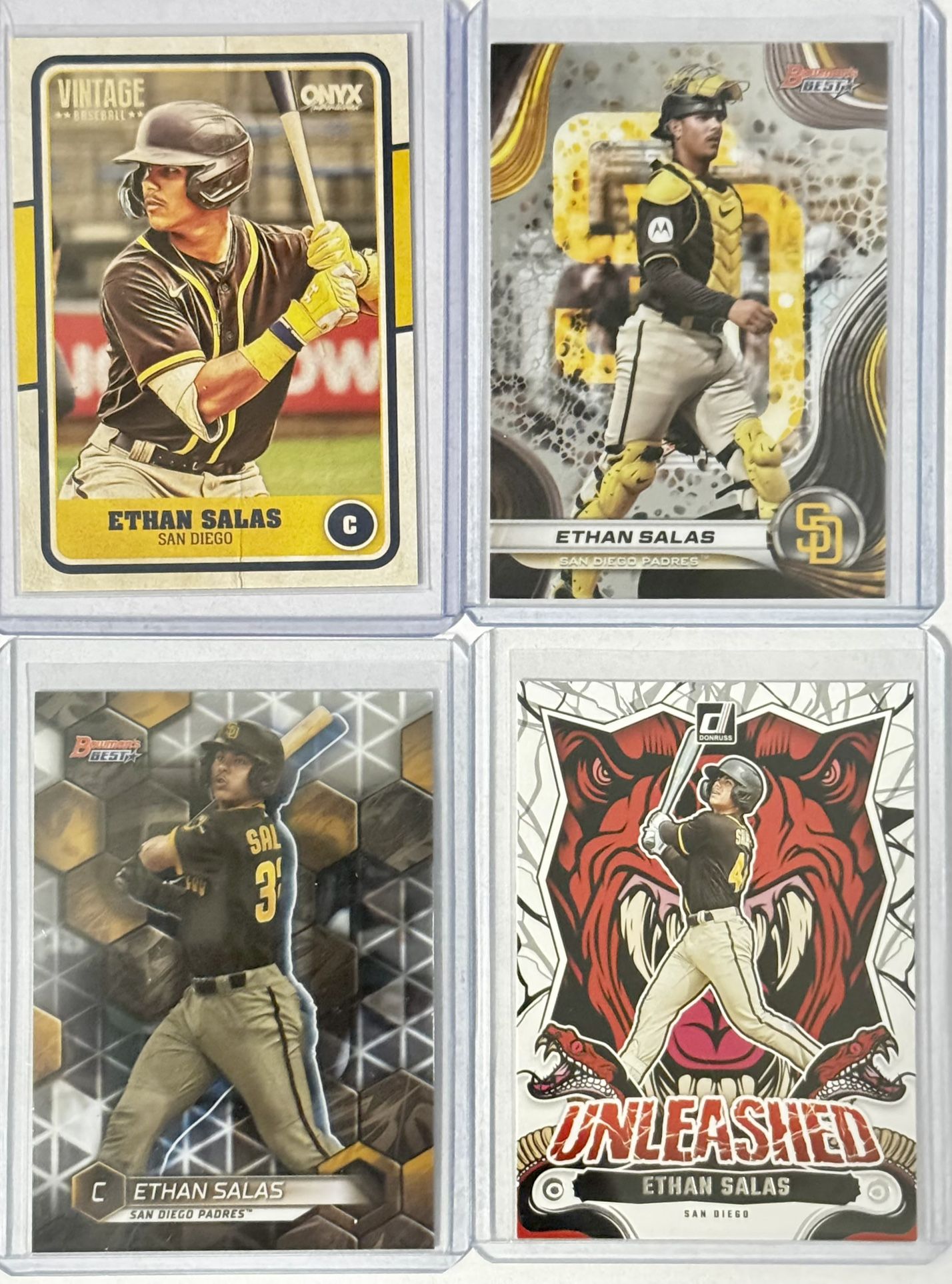 Ethan Salas - San Diego Padres - 4 Card Lot