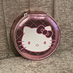 Hello  Kitty Pink Travel Jewelry Storage Organizer case 