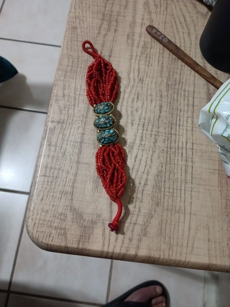 Coral Turquoise Bracelet