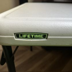 Mint Lifetime Kids Square Table And Two(2) Stacking Chairs 