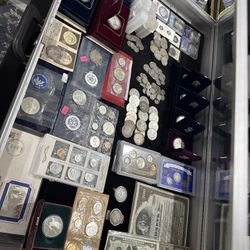 Silver Coins, Lighters And Collectibles