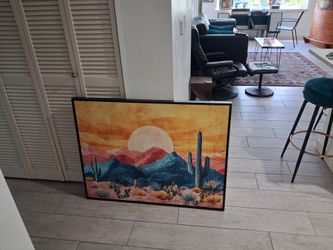 Desert Canvas Framed