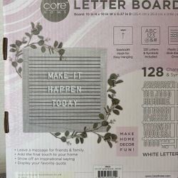 Letter board Gray NEW Wood message board