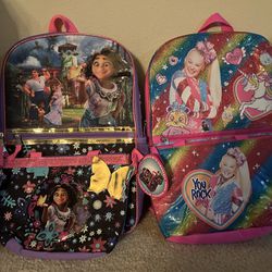 Girl Backpack With Lunch kit 