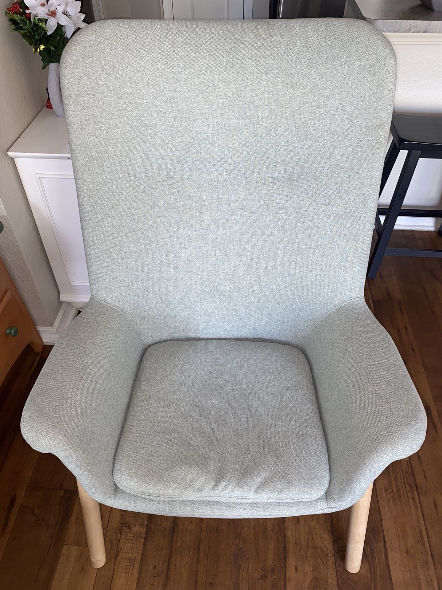 Oversized Gray Accent Chair
