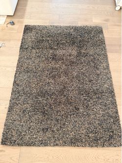 Venetian 5’ x 7’ Shag Area Rug – Chocolate/Blue – Excellent Condition