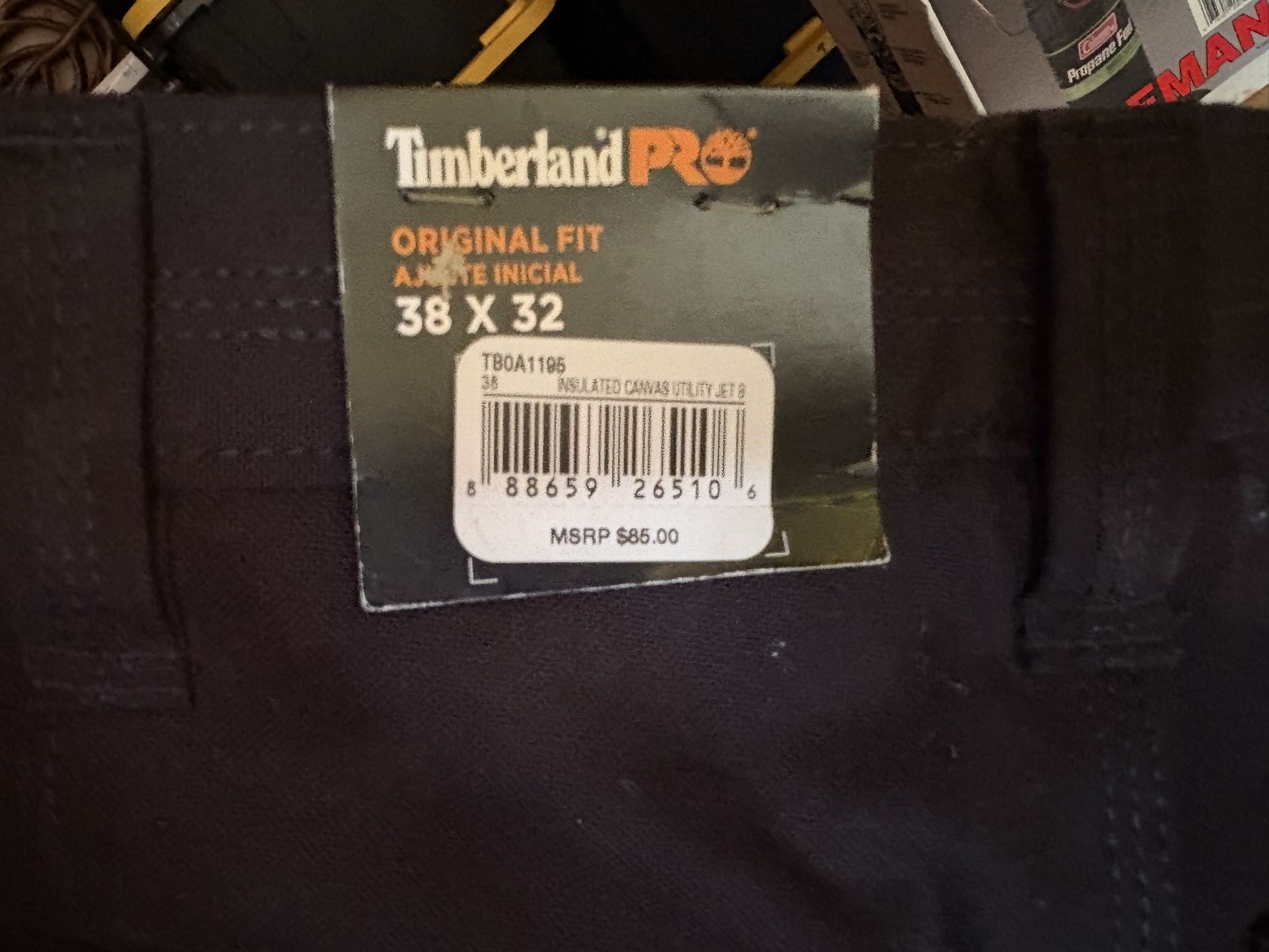 Timberland Pro 38x32 Insulated canvas Utility Pants brand new!!
