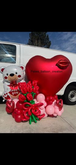 Arreglos de globos San Valentín 💘 