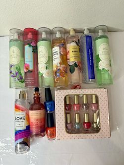 Bath & Body Works Fragrance Mist Lot Mixed Volumes + NEW OPI Nail Polish & Nail Polish Gift Set