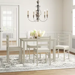 Dining set for 4 include table and chairs