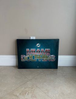 Miami Dolphins Wall Canvas (1 Available)