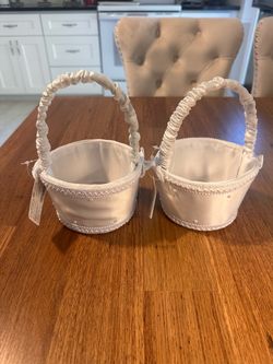 2 Small flower girl baskets