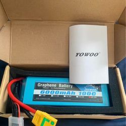 Yowoo XT90 6S 6000mAh 100C 22.2V Lipo Battery Graphene for Drone Car Boat Truck
