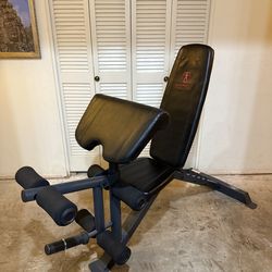 Marcy Workout Bench with Leg & Bicep Attachment
